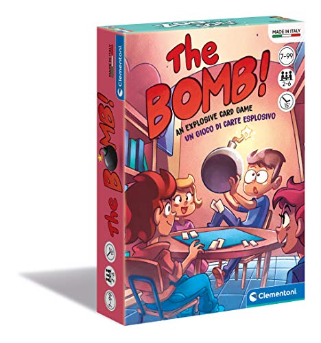 Clementoni - The Bomb-Deck, Karten für Kinder, Tisch, Gesellschaftsspiel für die ganze Familie, 2-6 Spieler, 7 Jahre+, Made in Italy, Mehrfarbig, 16303 Clementoni - The Bomb-Deck, Karten für Kinder, Tisch, Gesellschaftsspiel für die ganze Familie, 2-6 Spieler, 7 Jahre+, Made in Italy, Mehrfarbig, 16303 von Clementoni