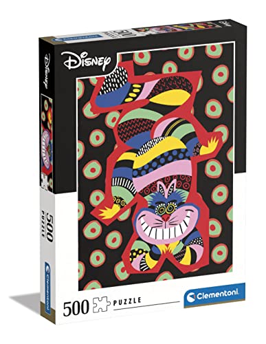 Clementoni - 35123 Collection Puzzle - Disney The Cheshire Cat - Puzzle 500 Teile ab 14 Jahren, Erwachsenenpuzzle mit Wimmelbild, Geschicklichkeitsspiel für die ganze Familie von Clementoni