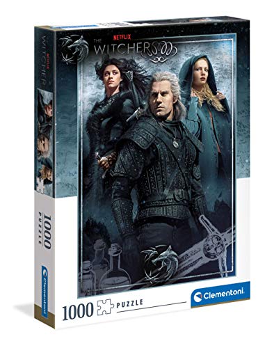 Clementoni 39592 The Witcher – Puzzle 1000 Teile ab 9 Jahren, buntes Erwachsenenpuzzle mit kräftigen Farben, Geschicklichkeitsspiel für die ganze Familie, schöne Geschenkidee von Clementoni