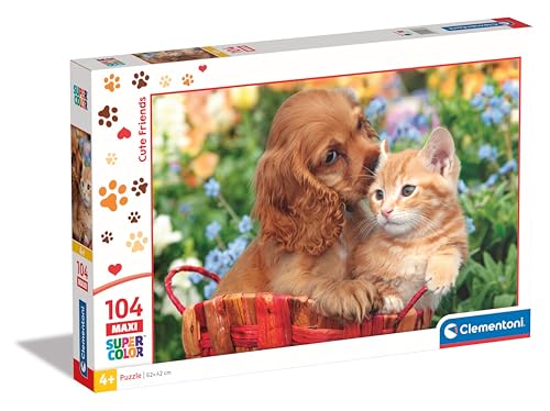 Clementoni Tierbabys Kinder Puzzle 104 Maxi Teile - Tier Puzzle 62 x 42 cm cm für Kinder ab 4 Jahre - Geschicklichkeitsspiel von Clementoni 25766 Clementoni Tierbabys Kinder Puzzle 104 Maxi Teile - Tier Puzzle 62 x 42 cm cm für Kinder ab 4 Jahre - Geschicklichkeitsspiel von Clementoni 25766 von Clementoni