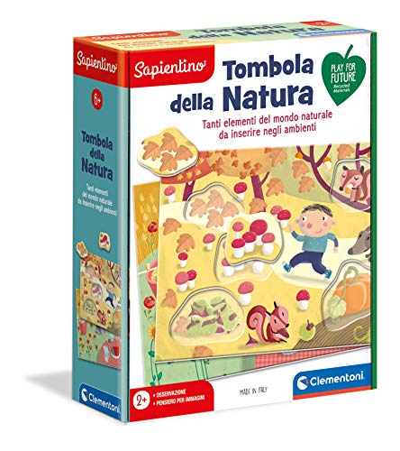 Clementoni - Tombola der Natur Lernspiel Sapientinstag, Mehrfarbig, 2 Jahre von Clementoni