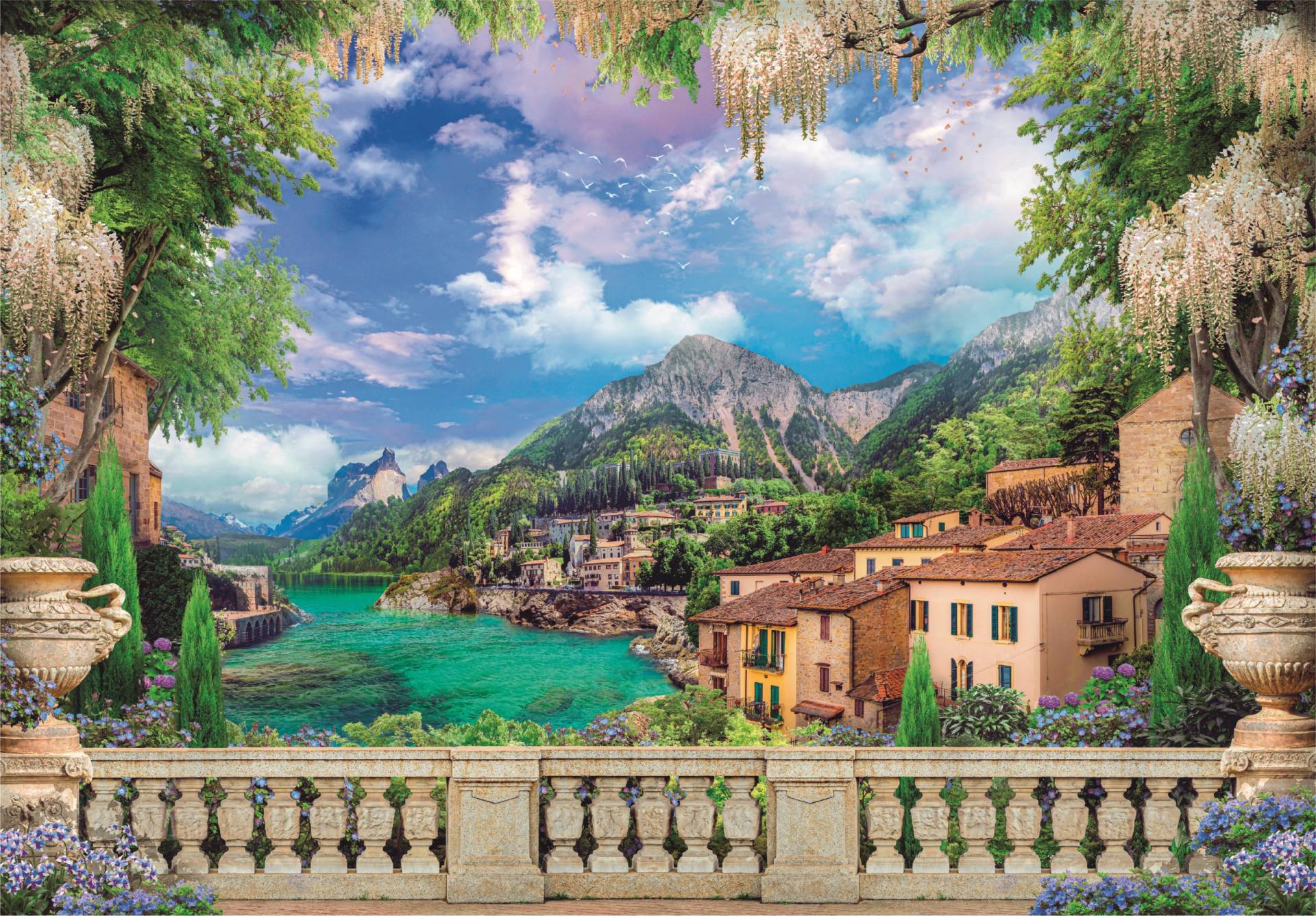 Clementoni Üppige Terrasse am See 3000 Teile Puzzle Clementoni-33553 Clementoni Üppige Terrasse am See 3000 Teile Puzzle Clementoni-33553 von Clementoni