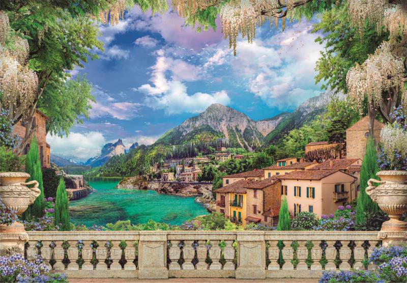 Clementoni Üppige Terrasse am See 3000 Teile Puzzle Clementoni-33553 von Clementoni