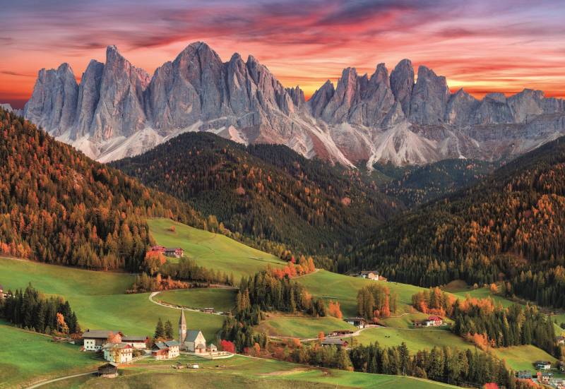 Clementoni Val Di Funes, Italy 2000 Teile Puzzle Clementoni-32570 von Clementoni