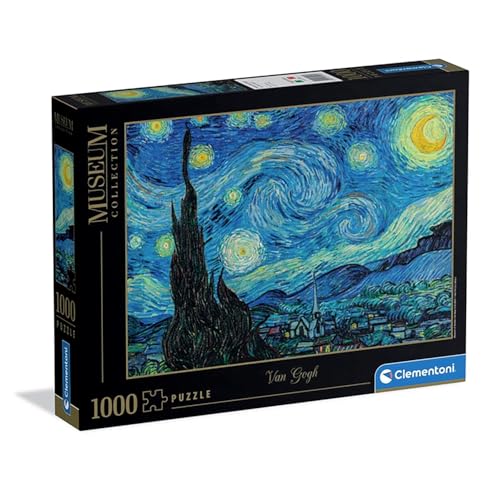 Clementoni Puzzle Collection - Museum The Starry Night 1000 Stücke - Puzzle für Erwachsene 14-99 Jahre, Geschenk für Mann und Frau, Made in Italy, 39995 von Clementoni