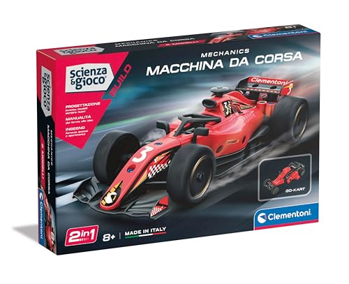 Clementoni - Supercar Modellbausatz – Rennwagen – Wissenschaft und Spiel Build, Auto F1 rot zum Bauen, Mechanics für Kinder 8 Jahre, Made in Italy, 19369 von Clementoni