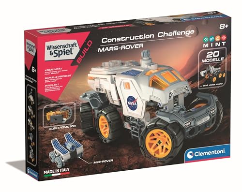 Clementoni Wissenschaft & Spiel Construction Challenge - Mars-Rover, Weltraum Spielzeug Set, Wissenschaftsspielzeug zum Bauen für Kinder ab 8 Jahren, 59295 Clementoni Wissenschaft & Spiel Construction Challenge - Mars-Rover, Weltraum Spielzeug Set, Wissenschaftsspielzeug zum Bauen für Kinder ab 8 Jahren, 59295 von Clementoni
