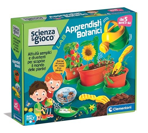 Clementoni Wissenschaft und Spiel Lab - Botanische Lehrlinge, wissenschaftliches Spiel für Kinder ab 5 Jahren, Kit Pflanzen zum Anbau im botanischen Garten, Made in Italy, italienische Sprache, 19381 Clementoni Wissenschaft und Spiel Lab - Botanische Lehrlinge, wissenschaftliches Spiel für Kinder ab 5 Jahren, Kit Pflanzen zum Anbau im botanischen Garten, Made in Italy, italienische Sprache, 19381 von Clementoni