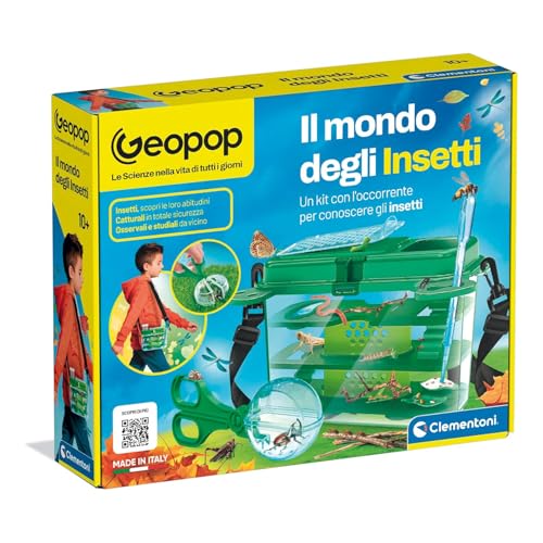 Clementoni Wissenschaft und Spiel Lab Geopop - Die Welt der Insekten, wissenschaftliches Spiel für Kinder ab 10 Jahren mit Kit zur Entdeckung der Welt der Tiere, Made in Italy, italienische Sprache Clementoni Wissenschaft und Spiel Lab Geopop - Die Welt der Insekten, wissenschaftliches Spiel für Kinder ab 10 Jahren mit Kit zur Entdeckung der Welt der Tiere, Made in Italy, italienische Sprache von Clementoni