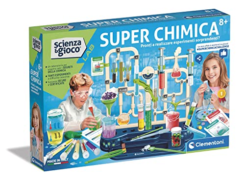 Clementoni Wissenschaft und Spiel Labor – Super Chemie, chemisches Labor, Wissenschaftsexperimente, wissenschaftliches Labor 8 Jahre, Handbuch auf Italienisch, Made in Italy, Mehrfarbig, 36 x 9 x 53 Clementoni Wissenschaft und Spiel Labor – Super Chemie, chemisches Labor, Wissenschaftsexperimente, wissenschaftliches Labor 8 Jahre, Handbuch auf Italienisch, Made in Italy, Mehrfarbig, 36 x 9 x 53 von Clementoni