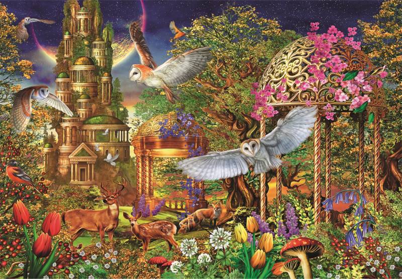 Clementoni Woodland Fantasy Garten 1500 Teile Puzzle Clementoni-31707 von Clementoni