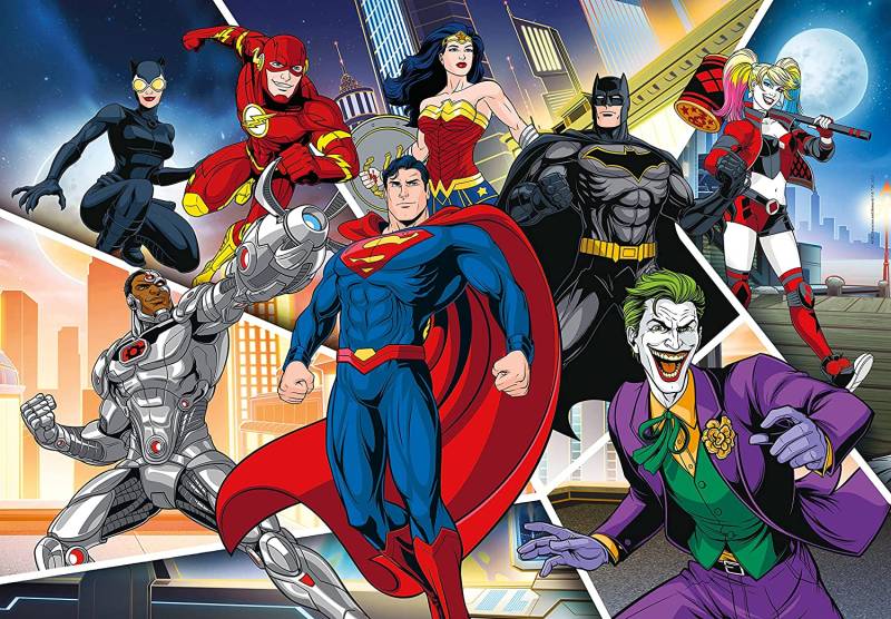 Clementoni XXL Teile - DC Comics 104 Teile Puzzle Clementoni-25722 von Clementoni