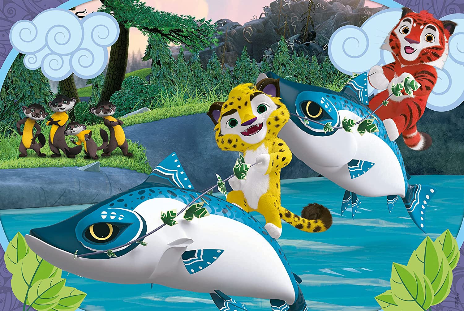 Clementoni XXL Teile - Leo & Tig 24 Teile Puzzle Clementoni-24223 von Clementoni