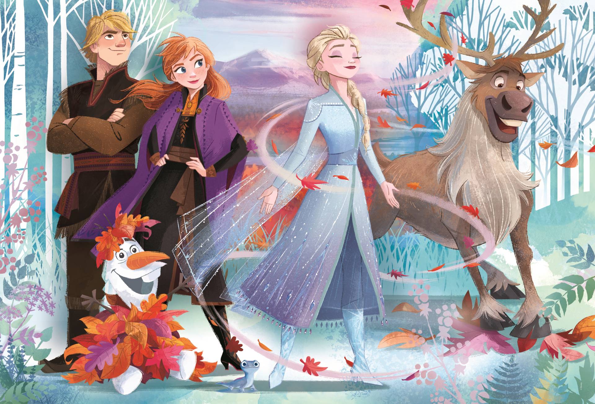 Clementoni XXL Teile - Supercolor Disney Frozen 2 24 Teile Puzzle Clementoni-28513 von Clementoni