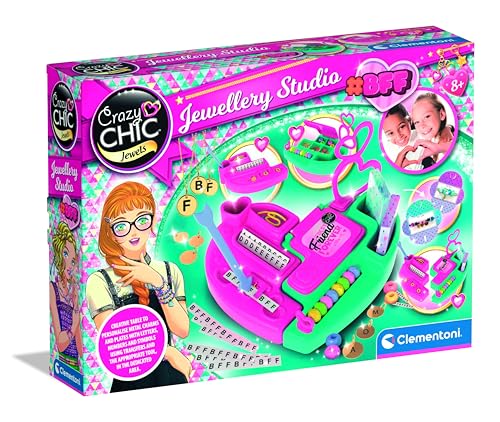 Crazy Chic BFF Schmuck-Atelier - Bastelset für personalisierte DIY Armbänder & Halsketten - Kreativ-Spielzeug für Kinder ab 7 Jahre - 18199 von Clementoni Crazy Chic BFF Schmuck-Atelier - Bastelset für personalisierte DIY Armbänder & Halsketten - Kreativ-Spielzeug für Kinder ab 7 Jahre - 18199 von Clementoni von Clementoni