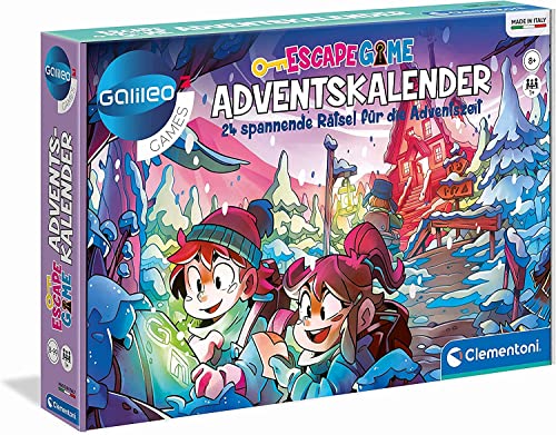 Galileo Escape Game Adventskalender 2023 - Weihnachtskalender mit spannenden Rätseln - 24x Rätselspaß für Kinder ab 8 Jahre, 59251 von Clementoni von Clementoni