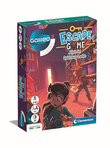 Clementoni Galileo Escape Game - Allein im Spielzeug-Laden - Escape Spiel für Kinder ab 8 Jahren - Gesellschaftsspiel & Familienspiel 59371 Clementoni Galileo Escape Game - Allein im Spielzeug-Laden - Escape Spiel für Kinder ab 8 Jahren - Gesellschaftsspiel & Familienspiel 59371 von Clementoni