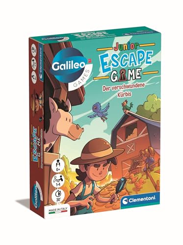 Galileo Escape Game Junior - Der verschwundene Kürbis - Escape Spiel für Kinder ab 6 Jahren - Gesellschaftsspiel & Familienspiel 59411 von Clementoni Galileo Escape Game Junior - Der verschwundene Kürbis - Escape Spiel für Kinder ab 6 Jahren - Gesellschaftsspiel & Familienspiel 59411 von Clementoni von Clementoni