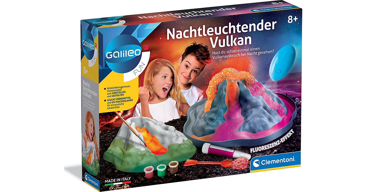 Galileo Fun - Nachtleuchtender Vulkan von Clementoni