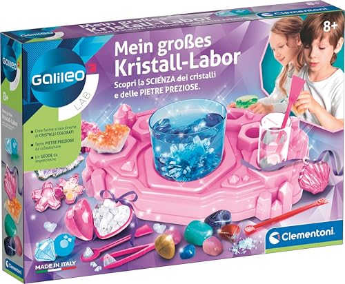 Galileo Lab Mein großes Kristall-Labor - DIY Experimentierset zur Herstellung riesiger Kristalle & Edelsteine - Für Kinder ab 8 Jahren - 59458 von Clementoni Galileo Lab Mein großes Kristall-Labor - DIY Experimentierset zur Herstellung riesiger Kristalle & Edelsteine - Für Kinder ab 8 Jahren - 59458 von Clementoni von Clementoni