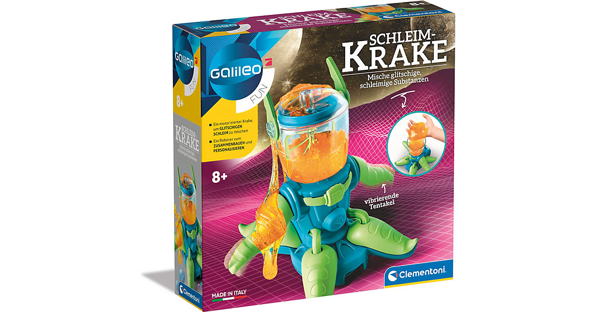 Galileo FUN - Schleim-Krake - Mische glibschige, schleimige Substanzen Galileo FUN - Schleim-Krake - Mische glibschige, schleimige Substanzen von Clementoni