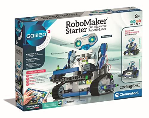 Galileo Robotics – Coding Lab RoboMaker Starter, edukatives Robotik-Labor, elektronisches Lernspiel zum Programmieren, ideal als Geschenk, Spielzeug für Kinder ab 8 Jahren von Clementoni 59122 von Clementoni