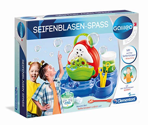 Clementoni Galileo Science – Seifenblasen-Spaß, Experimentierkasten für kleine Wissenschaftler, Spielzeug für Kinder ab 5 Jahren, spannende Experimente fürs Kinderzimmer von Clementoni 59167 von Clementoni