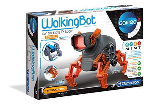 Galileo Science – WalkingBot, laufender Roboter zum Selbstbauen, Einstieg in Elektronik & Robotik, Wissenschaft für Entdecker, High-Tech für Kinder ab 8 Jahren von Clementoni 59111 von Clementoni