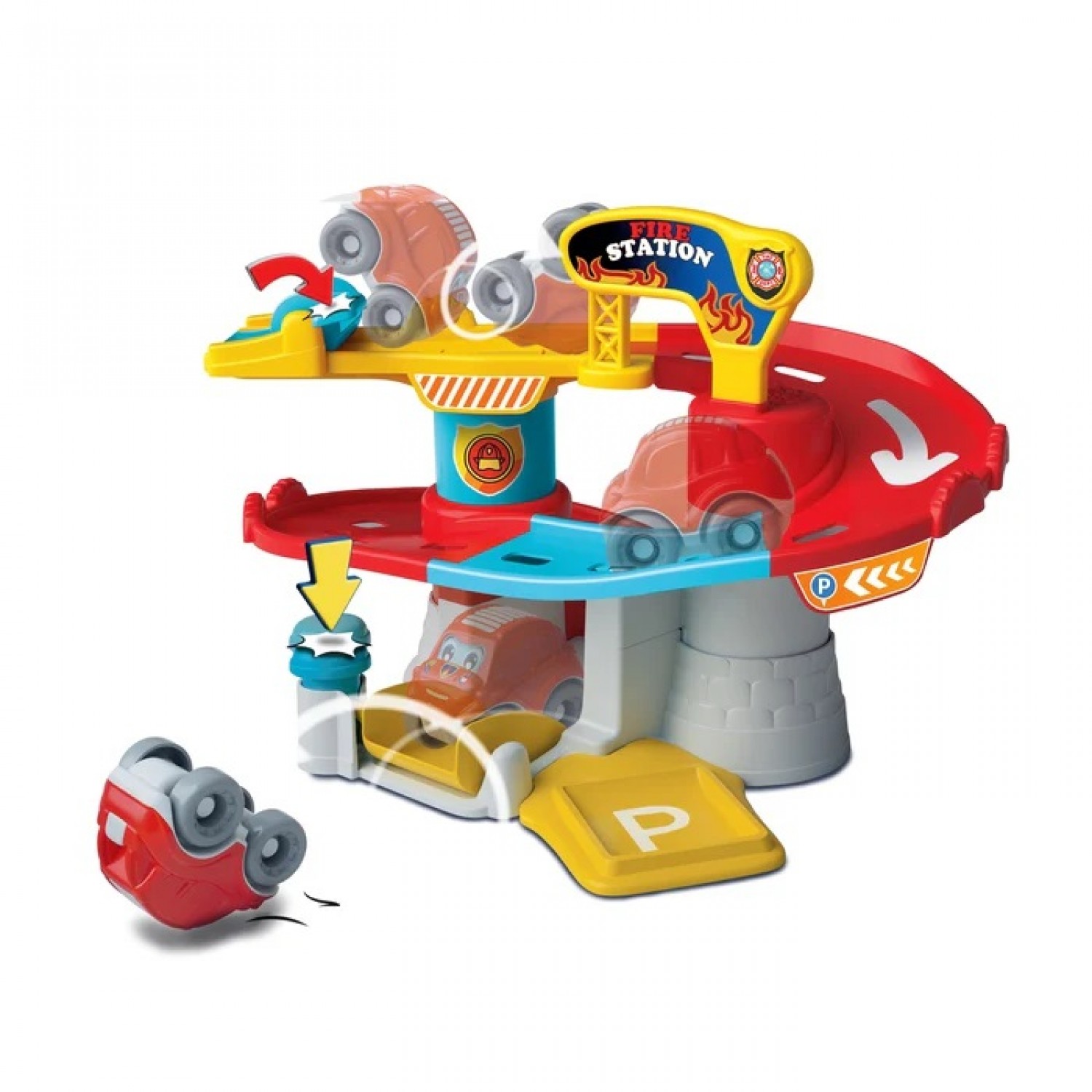 Gioco Clementoni Baby Tumbling Cars Fire Station Gioco Clementoni Baby Tumbling Cars Fire Station von Clementoni