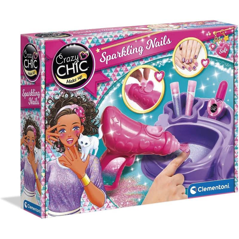 Gioco Clementoni Crazy Chic Make Up Sparkling Nails von Clementoni