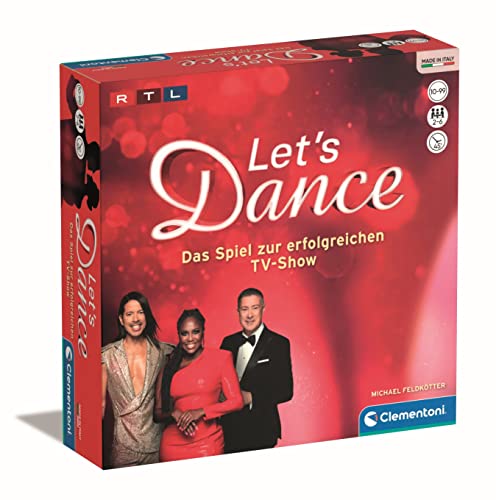 Let's Dance Brettspiel - Das Spiel zur erfolgreichen TV-Show - Gesellschaftsspiel & Familienspiel für 2-6 Spieler ab 10 Jahren, 59316 von Clementoni von Clementoni