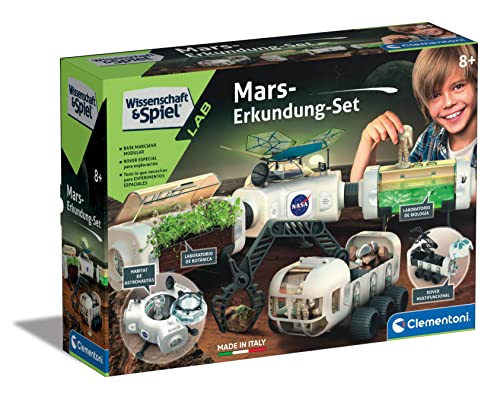Clementoni Wissenschaft & Spiel – Mars-Erkundung-Set, Lernspielzeug zum Experimentieren, mit NASA-Raumstation & Weltraum-Rover, ideal als Geschenk, für Kinder ab 8 Jahren von Clementoni 59289 von Clementoni