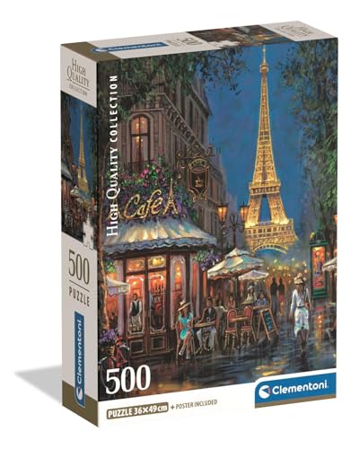 Clementoni Puzzle Collection - Night at The Eiffel Café 500 Stücke, Compact Box - Puzzle für Erwachsene 14-99 Jahre, Geschenk für Mann und Frau, Paris, Made in Italy, 35577 Clementoni Puzzle Collection - Night at The Eiffel Café 500 Stücke, Compact Box - Puzzle für Erwachsene 14-99 Jahre, Geschenk für Mann und Frau, Paris, Made in Italy, 35577 von Clementoni