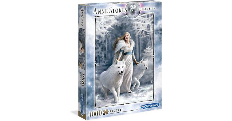 Puzzle 1.000 Teile Anne Stokes Collection - Winter Wächter von Clementoni
