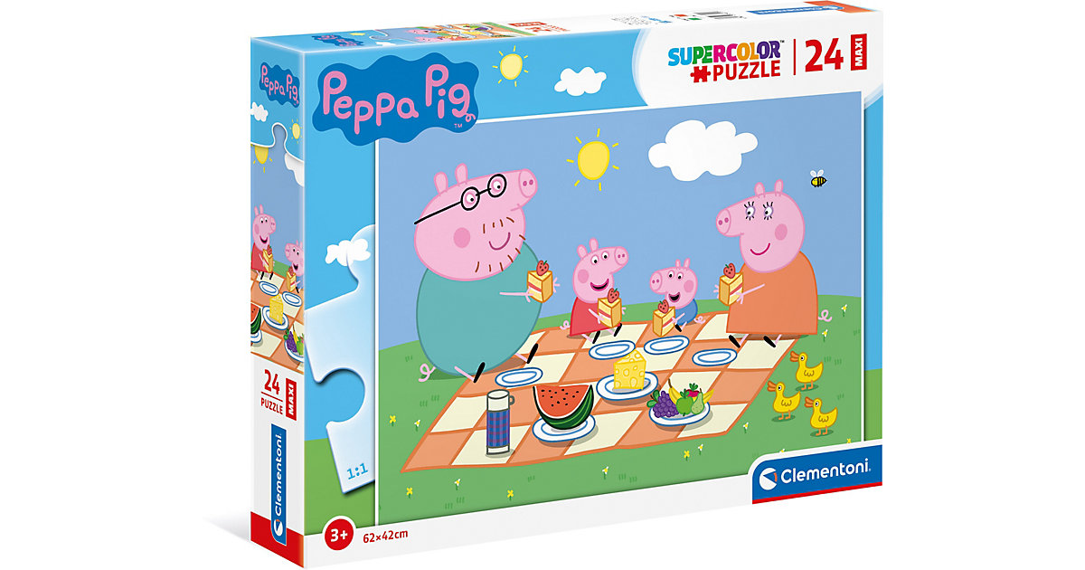 Puzzle 24 Teile, Maxi - Peppa Pig von Clementoni