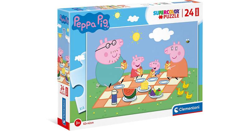 Puzzle 24 Teile, Maxi - Peppa Pig von Clementoni
