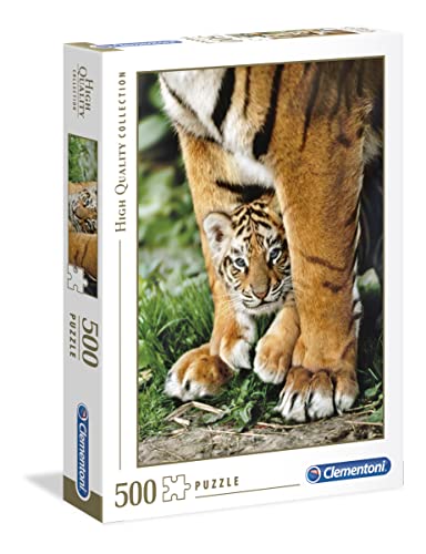Clementoni 35046 Bengalisches Tigerbaby – Puzzle 500 Teile ab 9 Jahren, buntes Erwachsenenpuzzle mit kräftigen Farben, Geschicklichkeitsspiel für die ganze Familie, schöne Geschenkidee von Clementoni