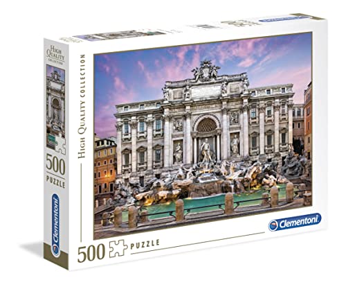 Clementoni 35047 Trevi-Brunnen – Puzzle 500 Teile, Geschicklichkeitsspiel für die ganze Familie, Erwachsenenpuzzle ab 14 Jahren von Clementoni
