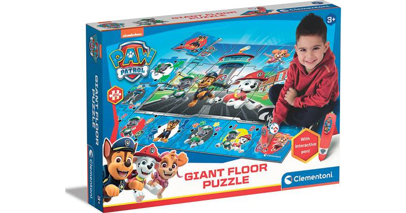 Quiz-Bodenpuzzle PAW Patrol (Jungen), 24 Maxi-Teile von Clementoni