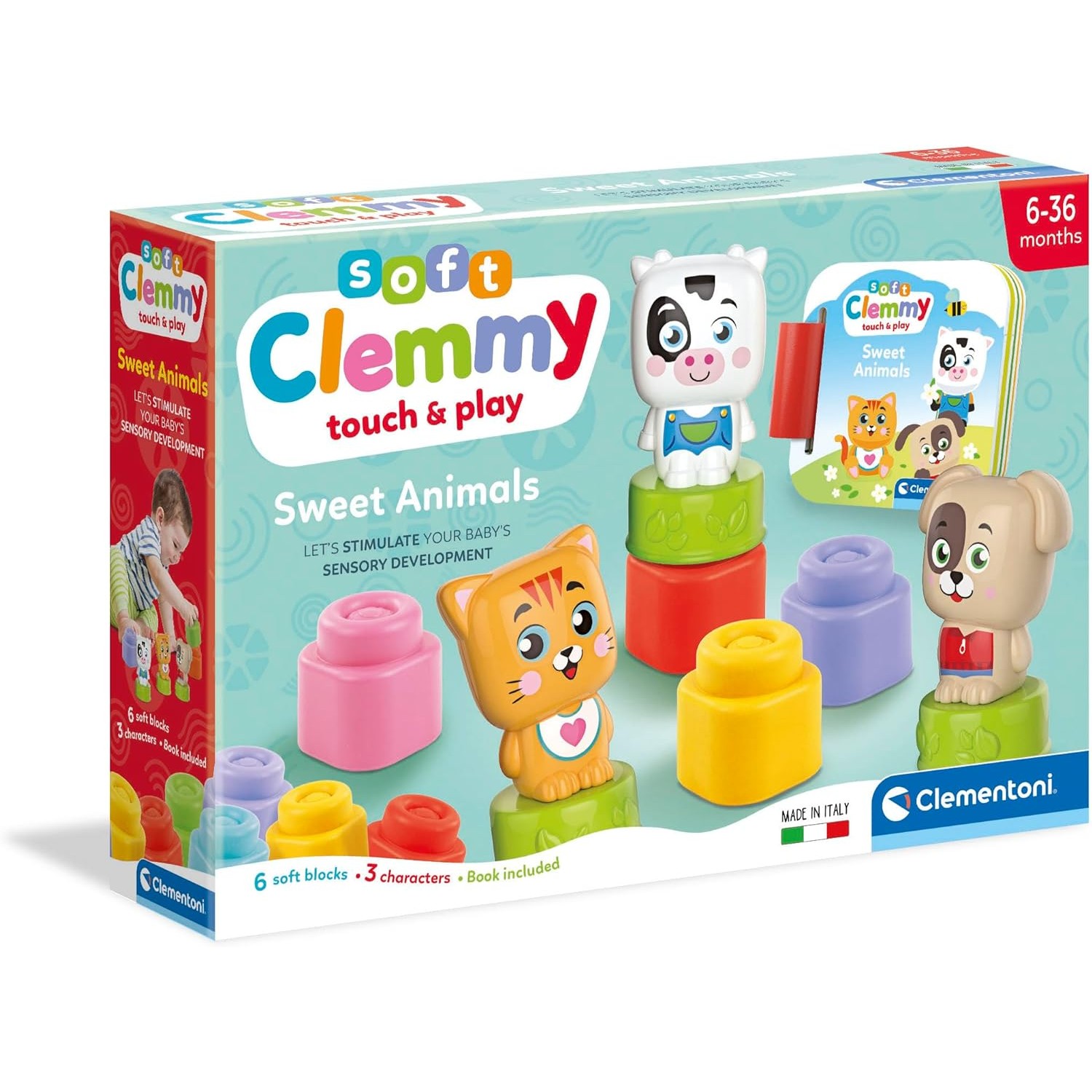 Soft Bricks Clementoni Soft Clemmy Sweet Animal Farm Soft Bricks Clementoni Soft Clemmy Sweet Animal Farm von Clementoni