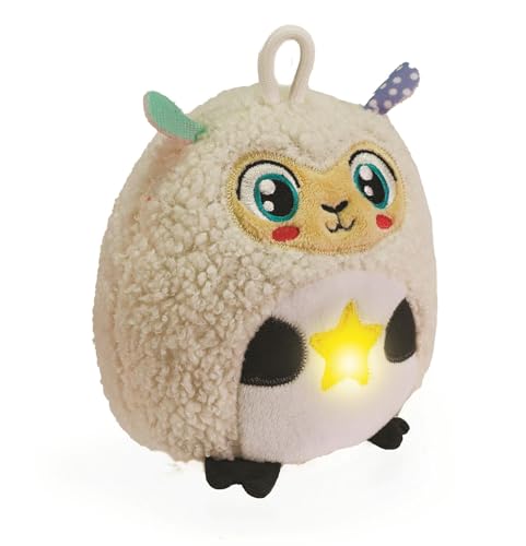Clementoni Baby for You – Twinkle Twinkle Little Sheep Nachtlicht für Kinder, erstes Kindheitsspiel ab 0 Monaten+, Schaf mit Licht und beruhigenden Geräuschen, Unterstützung für einen ruhigen Schlaf von Clementoni
