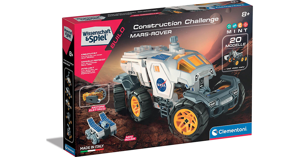Wissenschaft & Spiel Build - NASA - Construction Challenge - Mars-Rover Wissenschaft & Spiel Build - NASA - Construction Challenge - Mars-Rover von Clementoni