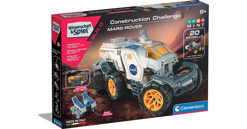 Wissenschaft & Spiel Build - NASA - Construction Challenge - Mars-Rover von Clementoni