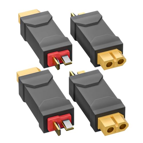 Cleqee XT60 Buchse zu T-Stecker Stecker Adapter Wireless Konverter 4 Stück für RC Auto Flugzeug Lipo Akku ESC Cleqee XT60 Buchse zu T-Stecker Stecker Adapter Wireless Konverter 4 Stück für RC Auto Flugzeug Lipo Akku ESC von Cleqee