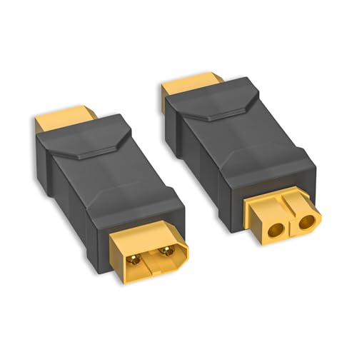 Cleqee XT60 Stecker zu Buchse Adapter XT60 Wireless Connector Konverter 2 Stück für RC FPV Auto Flugzeug Drohne LiPo Akku Cleqee XT60 Stecker zu Buchse Adapter XT60 Wireless Connector Konverter 2 Stück für RC FPV Auto Flugzeug Drohne LiPo Akku von Cleqee