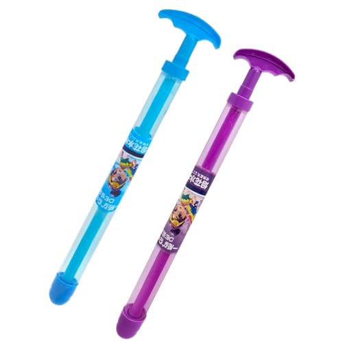 Citaway Feuerwerk Wasserpistole, 2/4PCS Feuerwerks-Wassersprühpistole, Herausziehbares Hochdruck-Sprinklerspielzeug Für Bade/Pool/Partyunterhaltung (blau+lila) von Clgorm