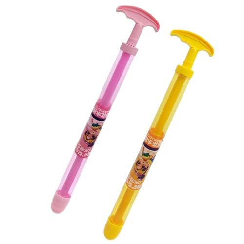 Citaway Feuerwerk Wasserpistole, 2/4PCS Feuerwerks-Wassersprühpistole, Herausziehbares Hochdruck-Sprinklerspielzeug Für Bade/Pool/Partyunterhaltung (rosa+gelb) von Clgorm