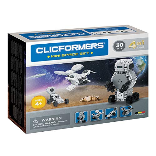 Clicformers Konstruktionsspielzeug für Kinder ab 3 Jahre, kreatives Lernspielzeug im 30 teiligen Set, Bausteine für Jungen und Mädchen, Montessori STEM-Spielzeug mit 4 in 1 Raumschiff, Clicformers Konstruktionsspielzeug für Kinder ab 3 Jahre, kreatives Lernspielzeug im 30 teiligen Set, Bausteine für Jungen und Mädchen, Montessori STEM-Spielzeug mit 4 in 1 Raumschiff, von Clicformers