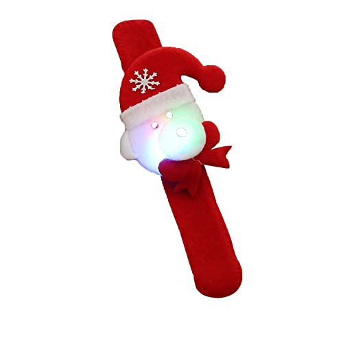 Weihnachten Accessoires Kinder Geschenke Mit Lichtern Kinder Weihnachtsgeschenke Klatschringe Klatschen Armbänder Event Kleid für Frauen Party (E, Einheitsgröße) von Clicitina