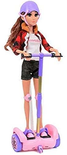 Click n' Play Remote Control Hoverboard Pink & Purple Perfect for 12 Barbie Dolls. (Doll Not Included) von Click n' Play